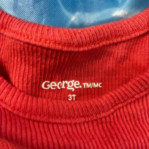 🐣4 for $20🥚 George - Toddler Red Tank Top - Size 3T - Picture 2 of 3
